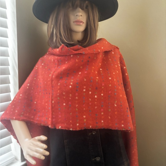 Maeve Multi Colored Scarf in Rust - Picture 4 of 6